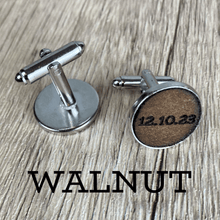 Load image into Gallery viewer, CUSTOM LEATHER CUFFLINKS