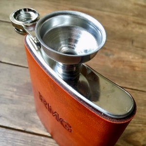 CUSTOM LEATHER WRAPPED FLASK