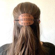 Load image into Gallery viewer, CUSTOM LEATHER HAIR BROOCH