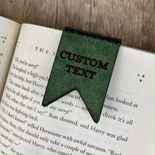 Load image into Gallery viewer, THE BANNER • Custom Leather Bookmark