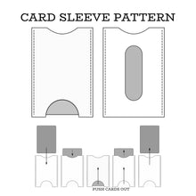 Load image into Gallery viewer, Leather Card Sleeve Pattern
