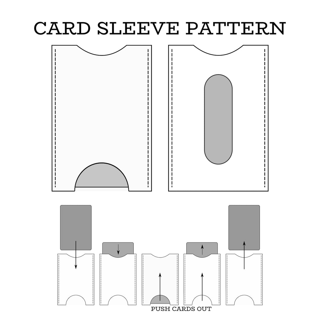 Leather Card Sleeve Pattern